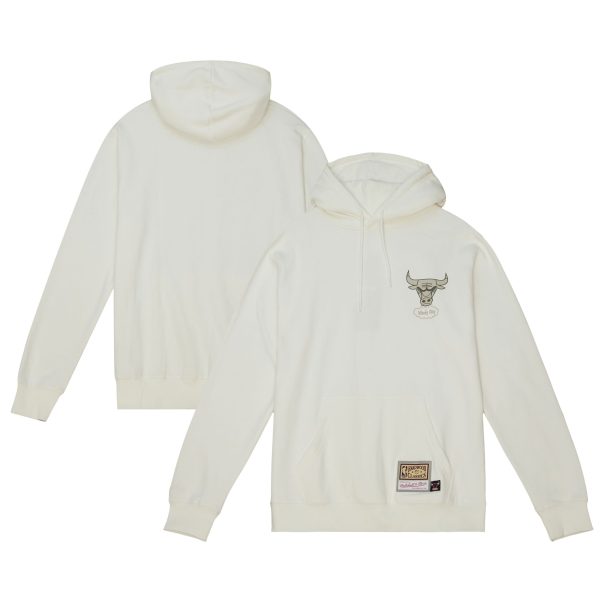 Mitchell & Ness Chicago Elegant Bulls White Pullover Hoodie