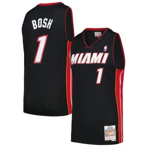 Mitchell Elegant & Ness Chris Bosh Miami Heat Black 2012/13 Hardwood Classics Swingman Jersey