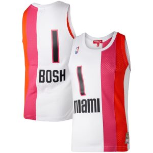 Mitchell & Ness Chris Bosh Miami Heat Women's Stylish White Hardwood Classics 2011/12 Swingman Jersey