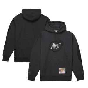 Mitchell & Ness Dallas Mavericks Black Hardwood Classics Ghost Unique Camo Pullover Hoodie