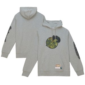 Mitchell & Ness Dallas Mavericks Heather Gray Hardwood Classics Ghost Camo Pullover Hoodie Elegant