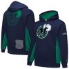 Mitchell & Ness Dallas Mavericks Navy Fabulous Hardwood Classics Team Origins Fleece Pullover Hoodie