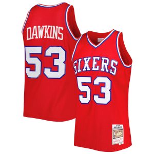 Mitchell & Ness Darryl Dawkins Philadelphia 76ers Red Hardwood Classics 1979/80 Swingman Chic Jersey