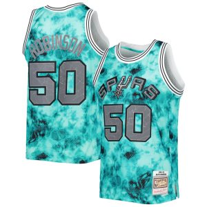 Mitchell & Ness David Robinson San Trendy Antonio Spurs Teal 1998/99 Galaxy Swingman Jersey