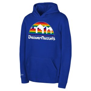 Mitchell & Ness Denver Nuggets Toddler Royal Chic Retro Logo Pullover Hoodie