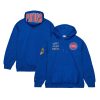 Mitchell & Ness Unique Detroit Pistons Blue Team OG 2.0 Vintage Logo Fleece Pullover Hoodie