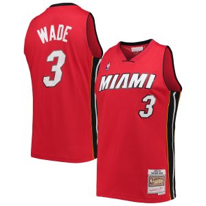 Mitchell & Ness Dwyane Wade Miami Heat Red Big & Tall Hardwood Stylish Classics 2005/06 Swingman Jersey