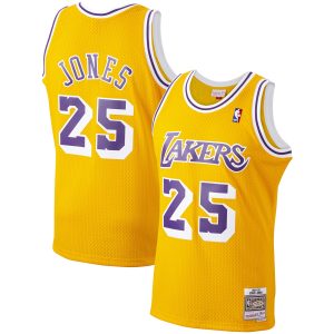 Mitchell & Ness Ed Jones Los Angeles Lakers Gold 1994/95 Hardwood Classics Swingman Gorgeous Jersey