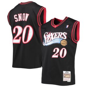 Mitchell & Ness Eric Snow Philadelphia 76ers Black Elegant 2000/01 Hardwood Classics Swingman Jersey