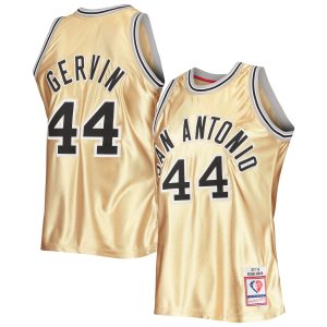 Mitchell & Ness George Gervin San Antonio Spurs Gorgeous Gold 75th Anniversary 1977/78 Hardwood Classics Swingman Jersey