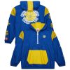 Mitchell & Ness Gorgeous Golden State Warriors Unisex Royal Hardwood Classics Team OG 3.0 Anorak Half Zip Windbreaker Jacket