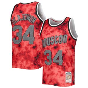 Mitchell & Ness Hakeem Olajuwon Trendy Houston Rockets Red 1993/94 Galaxy Swingman Jersey