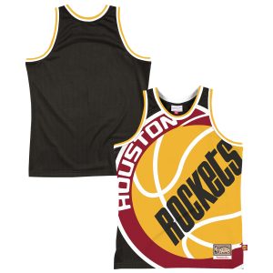 Mitchell & Ness Houston Rockets Black Hardwood Classics Blown Out Fashion Elegant Jersey