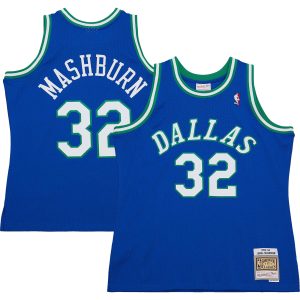 Mitchell & Ness Jamal Mashburn Dallas Mavericks Blue 1993/94 Hardwood Classics Eye - catching Swingman Jersey