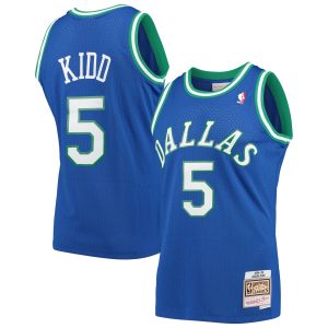 Mitchell & Ness Jason Kidd Dallas Mavericks Blue 1994/95 Hardwood Classics Fabulous Swingman Jersey