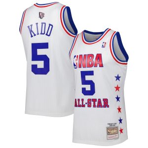 Mitchell & Ness Jason Kidd Eastern Stylish Conference White 2003 All Star Game Swingman Jersey