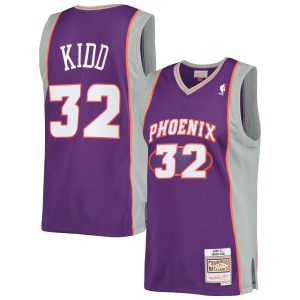 Mitchell & Ness Jason Unique Kidd Phoenix Suns Purple Big & Tall Hardwood Classics 2000/01 Swingman Jersey