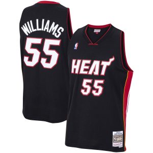 Mitchell & Ness Jason Williams Miami Heat Black Gorgeous 2005/06 Hardwood Classics Swingman Jersey
