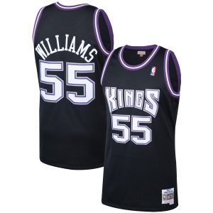 Mitchell & Ness Jason Williams Sacramento Kings Black 2000/01 Hardwood Classics Swingman Jersey Elegant