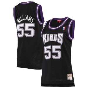 Mitchell & Ness Jason Williams Sacramento Kings Women's Gorgeous Black 2000/01 Hardwood Classics Swingman Jersey