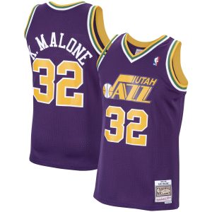 Mitchell & Gorgeous Ness Karl Malone Utah Jazz Purple 1991/92 Hardwood Classics Swingman Jersey