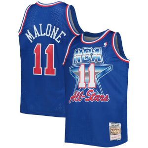 Mitchell & Ness Karl Malone Western Conference Royal Hardwood Classics 1992 NBA All Star Fabulous Game Swingman Jersey