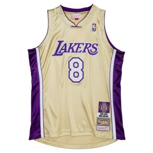 Mitchell & Ness Fabulous Kobe Bryant Los Angeles Lakers Gold Hall of Fame Class of 2020 #8 Authentic Jersey