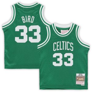 Mitchell & Ness Larry Bird Boston Celtics Infant Kelly Green Premium 1985/86 Hardwood Classics Retired Player Jersey