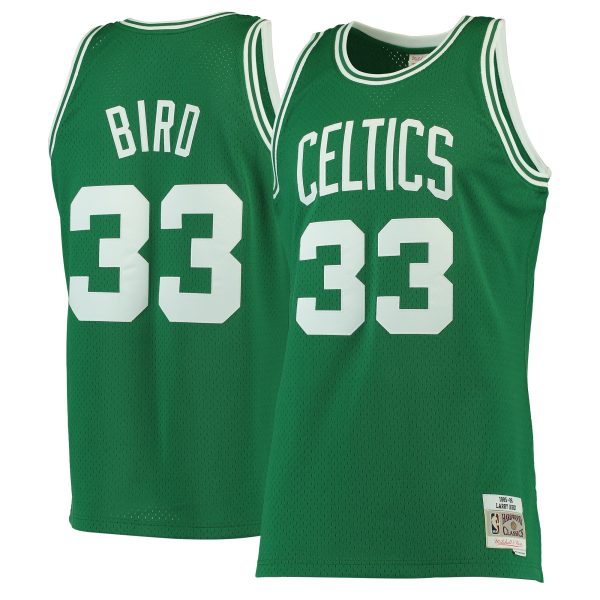 Mitchell & Ness Larry Bird Boston Celtics Kelly Green Hardwood Classics Swingman Chic Jersey