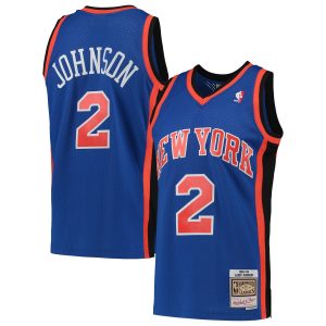 Mitchell & Ness Larry Johnson New York Knicks Blue 1998/99 Hardwood Stylish Classics Swingman Jersey