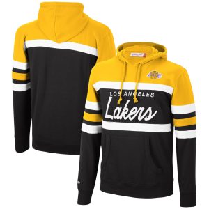 Mitchell & Ness Los Angeles Lakers Fabulous Gold/Black Head Coach Pullover Hoodie