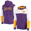 Mitchell & Ness Los Trendy Angeles Lakers Purple Hardwood Classics Fusion 2.0 Colorblock Pullover Hoodie