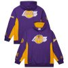 Mitchell & Ness Los Angeles Lakers Purple Hardwood Trendy Classics Team Origins Fleece Pullover Hoodie
