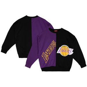 Mitchell & Ness Los Angeles Lakers Women's Purple/Black Big Face 5.0 Gorgeous Pullover Sweatshirt