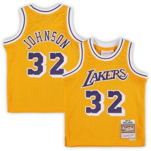 Mitchell & Ness Magic Johnson Los Angeles Lakers Infant Gold Elegant Retired Player Jersey