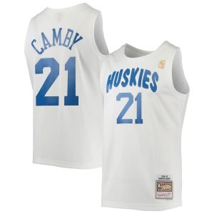 Mitchell & Ness Marcus Camby Toronto Raptors Elegant White 1996/97 Hardwood Classics Swingman Jersey