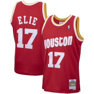 Mitchell & Ness Mario Elie Houston Rockets Unique Red 1993/94 Hardwood Classics Swingman Jersey