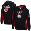 Mitchell & Ness Miami Heat Black Hardwood Classics Team Origins Fleece Pullover Hoodie Elegant