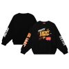 Mitchell & Ness Miami Heat Women's Black Premium Slap Sticker Lightweight Pullover Sweatshirt