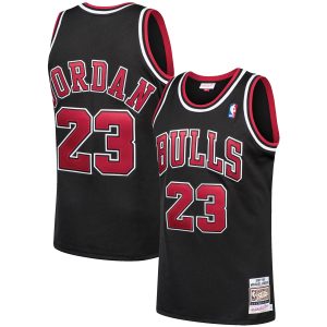 Mitchell & Ness Michael Jordan Chicago Bulls Black Unique 1997/98 Hardwood Classics Authentic Jersey