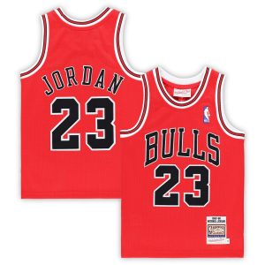 Mitchell & Ness Michael Jordan Chicago Bulls Preschool Red 1997/98 Hardwood Classics Authentic Trendy Jersey