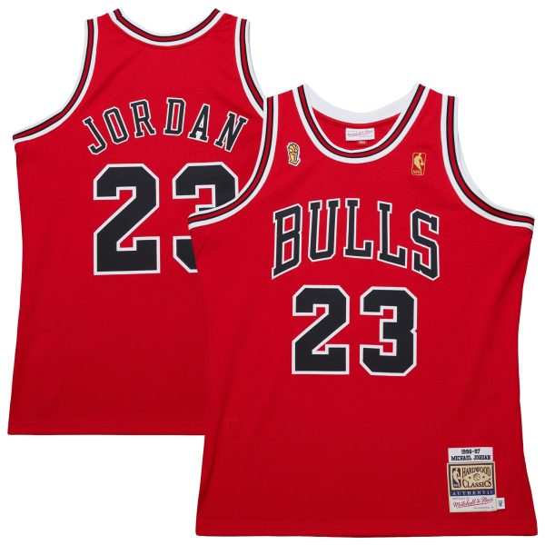 Mitchell Stylish & Ness Michael Jordan Chicago Bulls Red 1996/97 Throwback Authentic Jersey