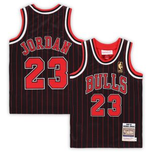 Mitchell & Ness Michael Jordan Chicago Bulls Toddler Black 1996/97 Hardwood Classics Fabulous Authentic Jersey