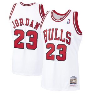 Mitchell & Ness Michael Jordan Chicago Bulls White 1997/98 Hardwood Stylish Classics Authentic Jersey