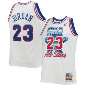 Mitchell & Ness Michael Jordan Eastern Conference White Eye - catching Hardwood Classics 1992 NBA All Star Game Authentic Jersey