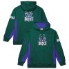 Mitchell & Ness Milwaukee Stylish Bucks Hunter Green Hardwood Classics Team Origins Fleece Pullover Hoodie