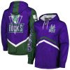 Mitchell Elegant & Ness Milwaukee Bucks Purple Undeniable Full Zip Windbreaker Jacket