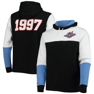 Mitchell & Ness NBA Black Hardwood Classics 1997 All Star Game Colorblock Fusion Pullover Stylish Hoodie