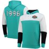 Mitchell & Ness NBA Teal Hardwood Classics 1996 All Star Game Colorblock Fusion Pullover Hoodie Fabulous