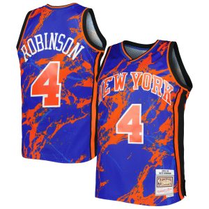 Mitchell & Ness Nate Robinson New York Knicks Blue 2005/06 Elegant Hardwood Classics Marble Swingman Jersey